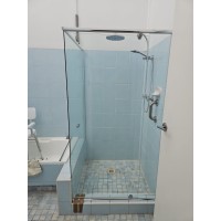 Custom Made Semi-Frameless Next To Bathtub Shower Screens